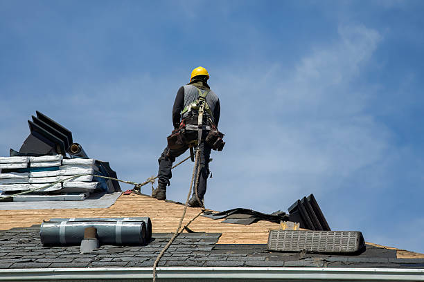 Professional Roofing technician working in Newington, VA